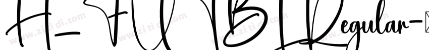 H_FUTBL Regular字体转换